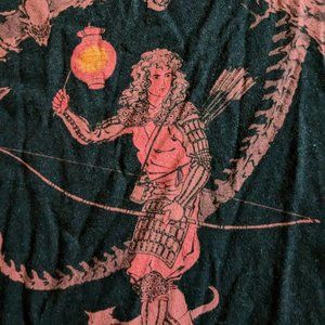 Ripley Alien Japanese woodblock style t-shirt